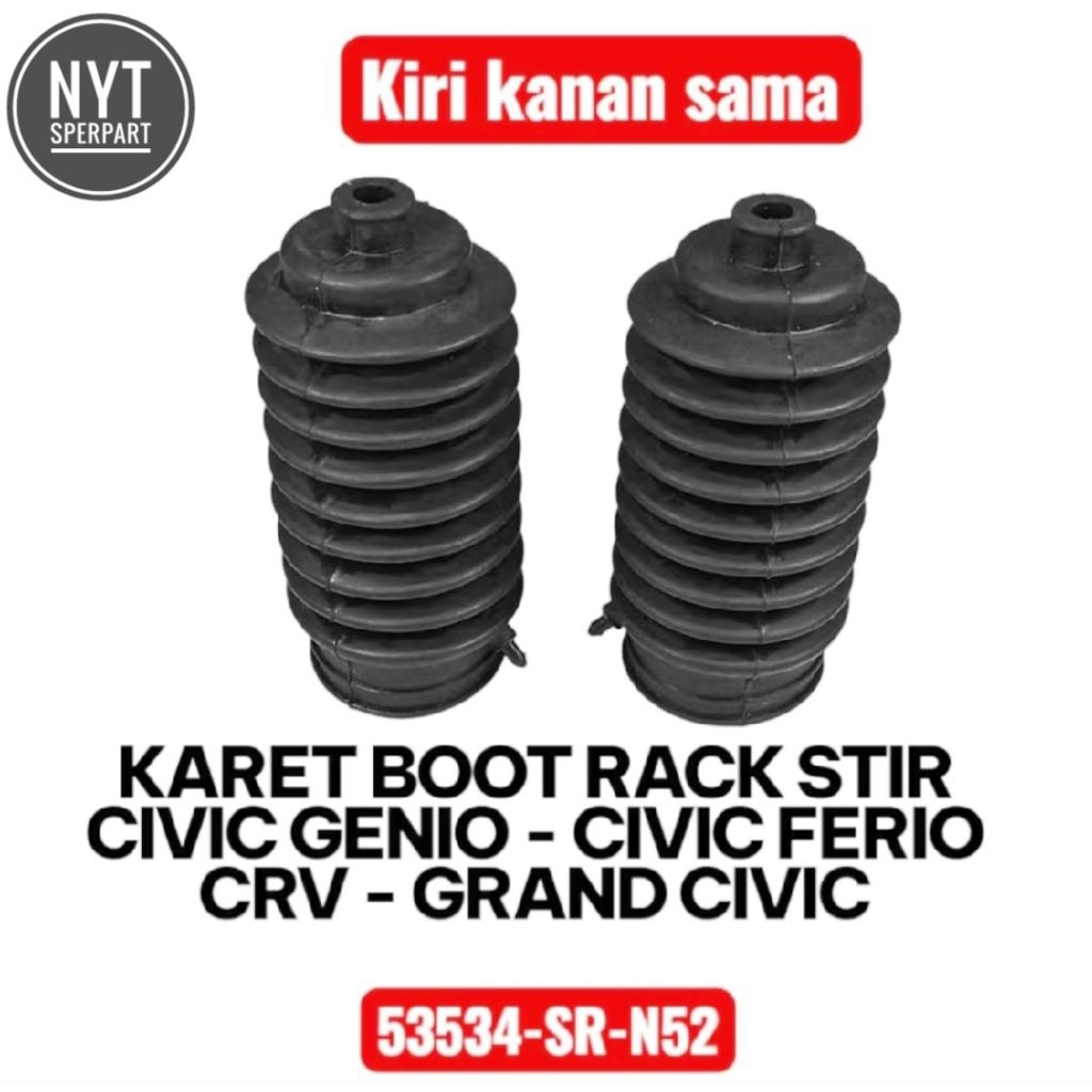 KARET BOOT RACK STIR STEERING RACK END HONDA CIVIC GENIO - GRAND CIVIC - CIVIC FERIO - CRV