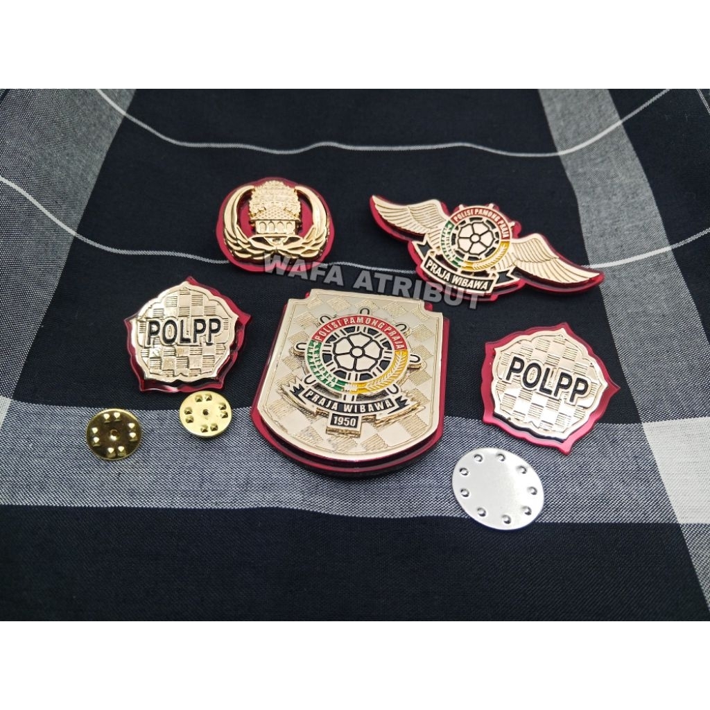 pin polpp atribut polpp set lengkap PIN KORPRI - MONOGRAM POLPP - WING POLPP - KEWENANGAN POLPP