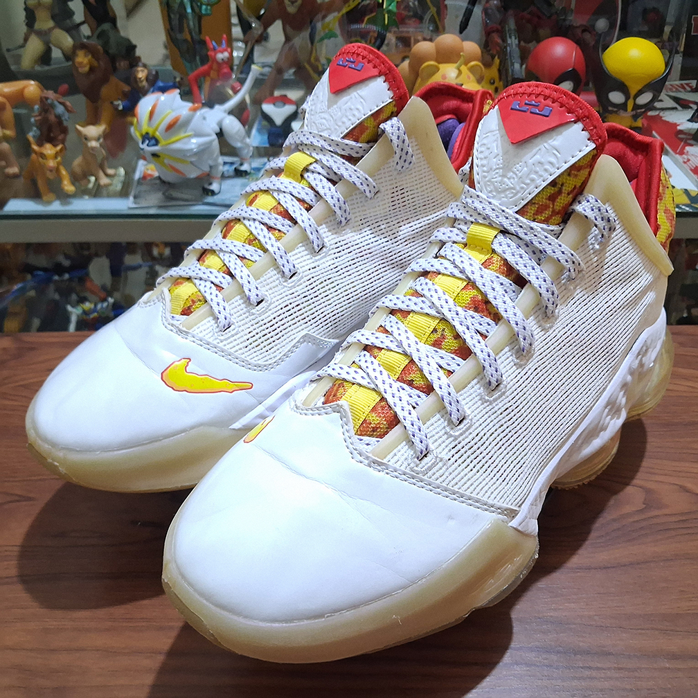Flinstone x N LeBron 19 Low Magic Fruity Pebbles Sepatu Basket Lifestyle Casual Sneakers Shoes Warna