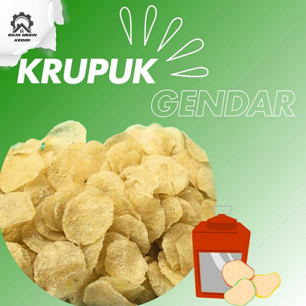 kripik krupuk puli Gendar asli bawang