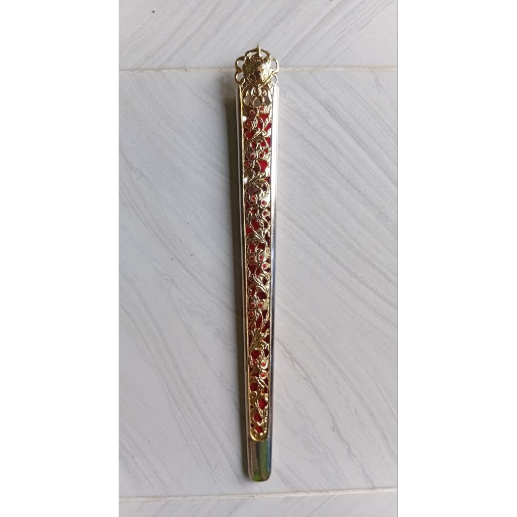 Pendok Topeng Motif Anggur Daun 03 Slorok Sepuh Emas