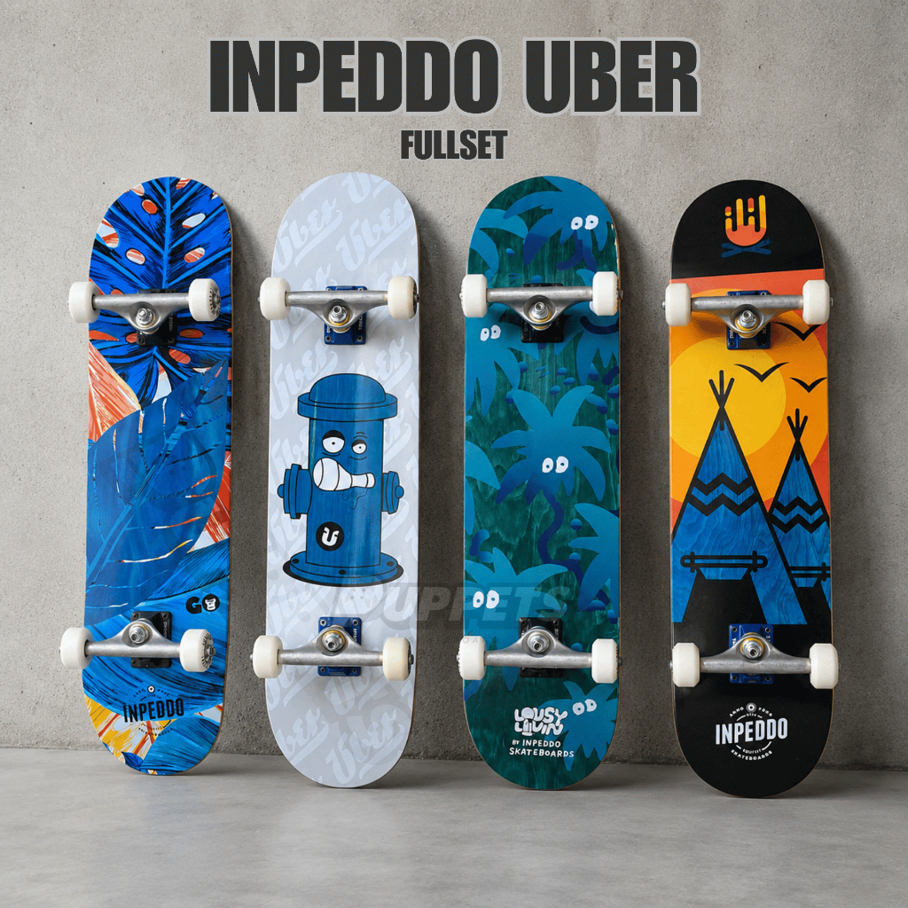 Inpeddo uber Skateboard lengkap original fullset varian skate pemula advance orginal Jerman