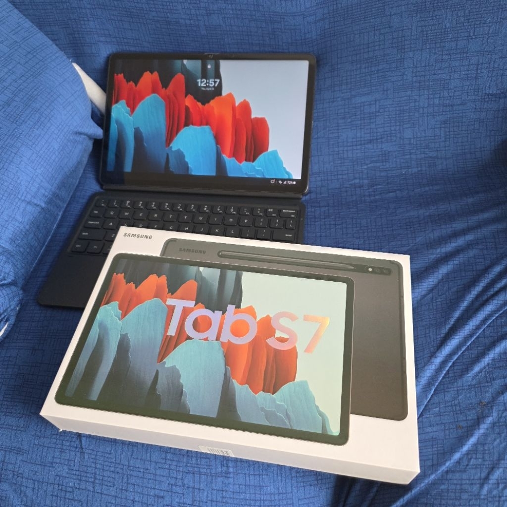 Samsung Tab S7 6/128gb Fullset SEIN + Keyboard + Spen