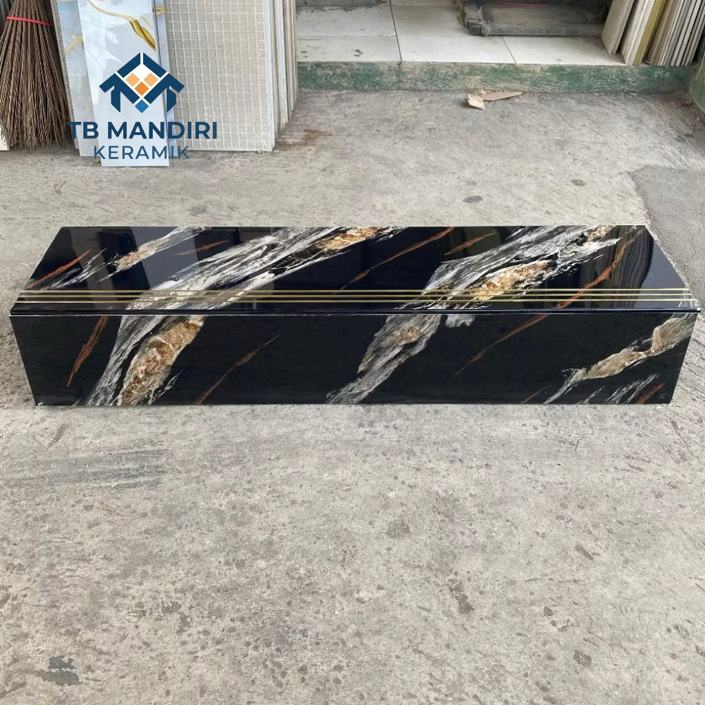 Granit Tangga Stepnosing 30x80 20x80 | 30x90 20x90 | 30x100 20x100 | 30x120 20x120 Mexico Black Nosi