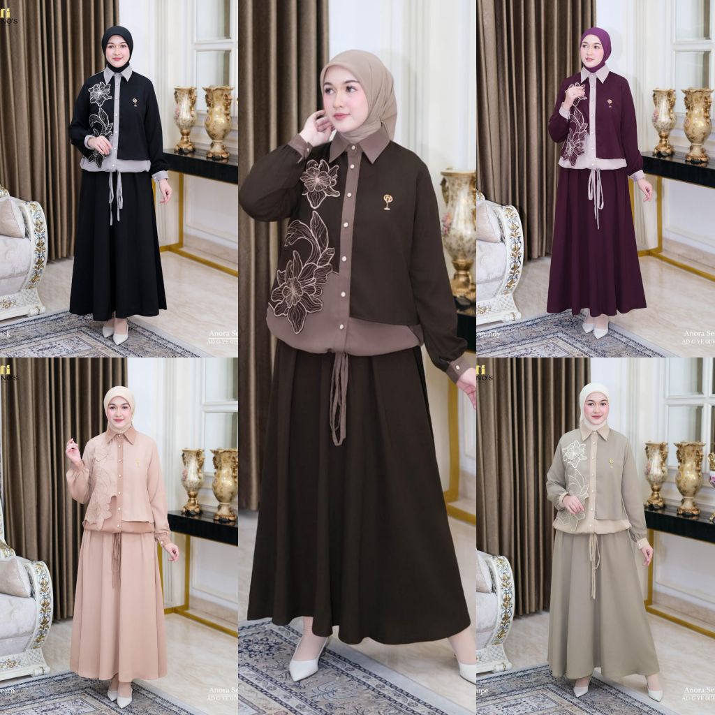 Anora setelan oneset terbaru Premium Original impor by Ninos design