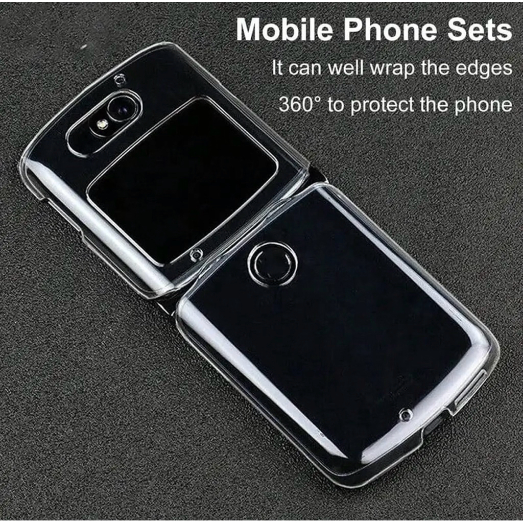 Hardcase Crystal Clear For Motorola Razr 5G (2020)” Hard PC Protective Case