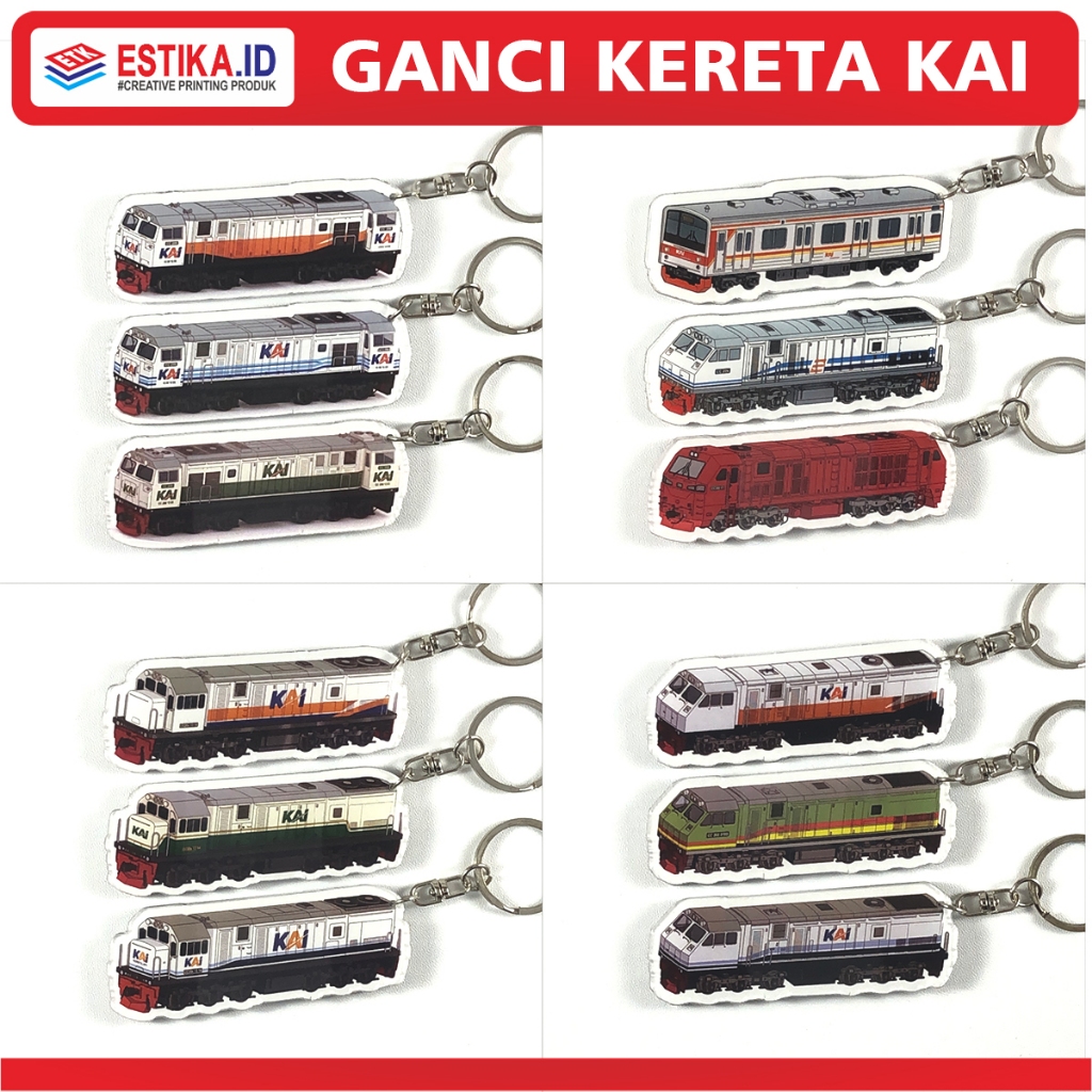 Gantungan Kunci Lokomotif Kereta Api | Gantungan Kunci Kereta Kai