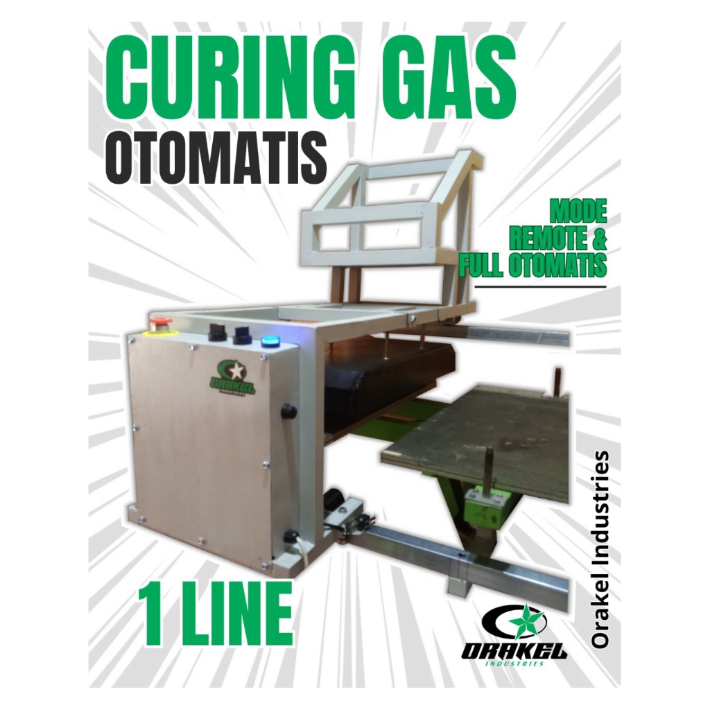 CURING GAS OTOMATIS MODEL MEJA 1 LINE - FREE ONGKIR SEJAWA