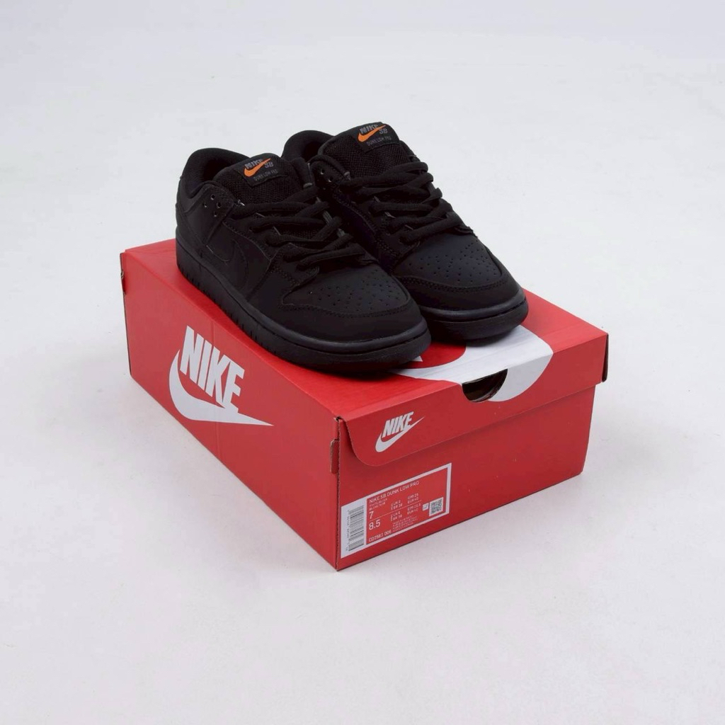 ( BDGSNKRS ) Sepatu Nike SB Dunk Low Pro ISO Triple Black