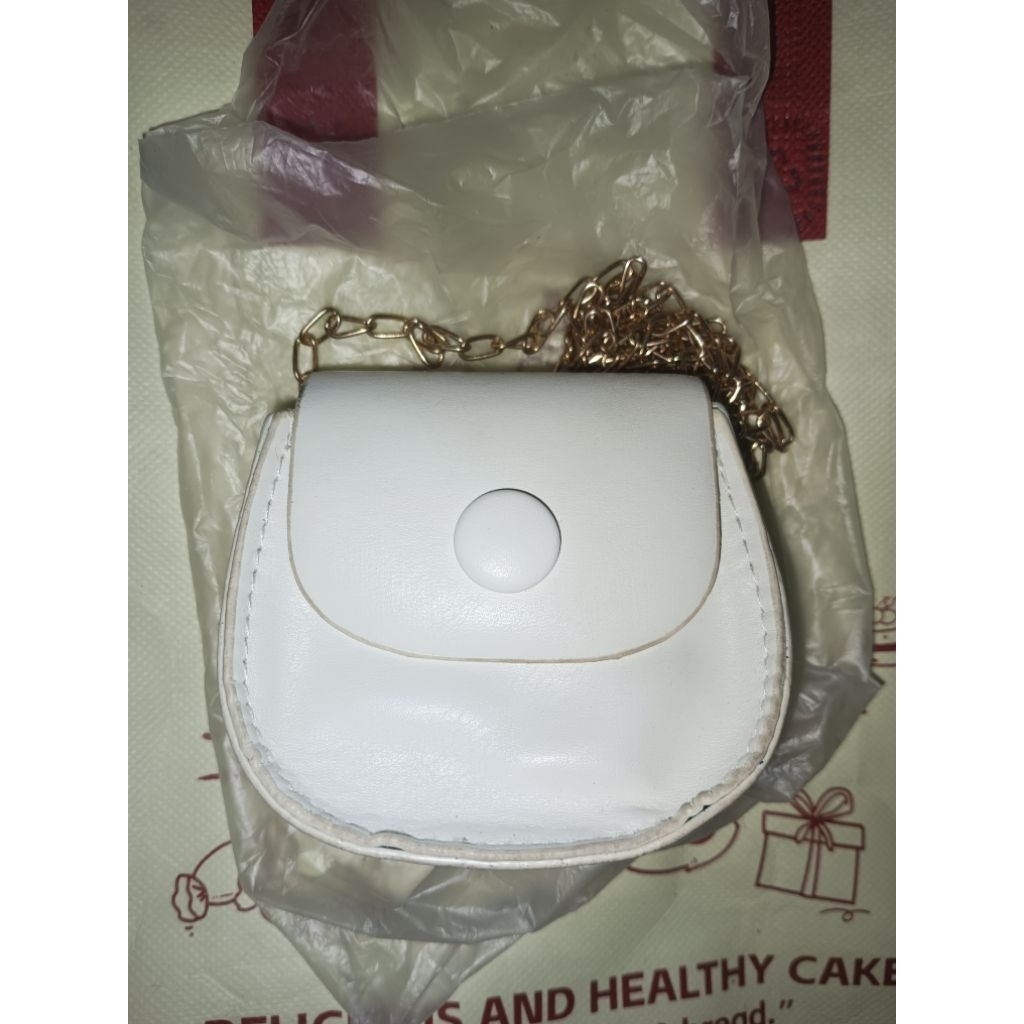 Tas selempang anak mini putih BARU