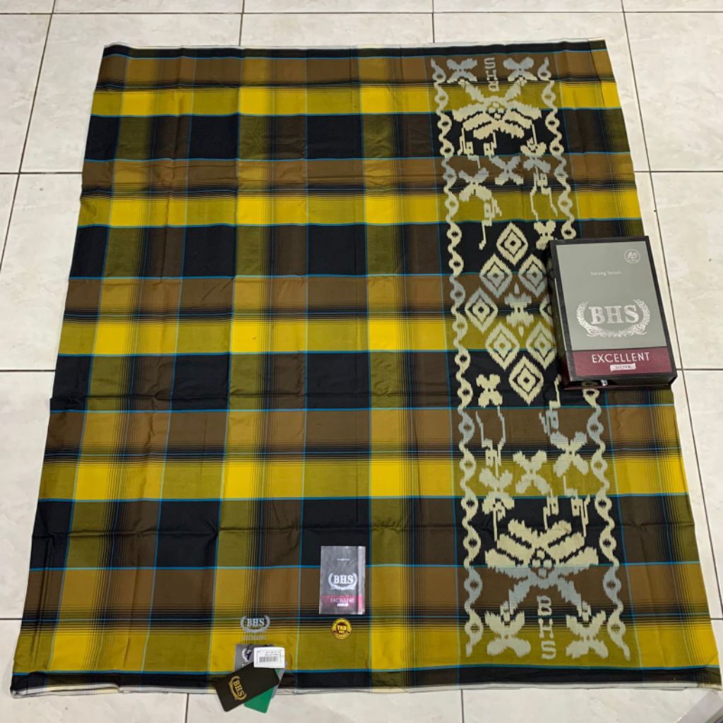 Sarung Tenun BHS Excellent Silver Motif Jadul