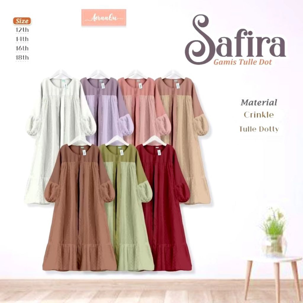 Safira Gamis Tulle Dot 12-18y