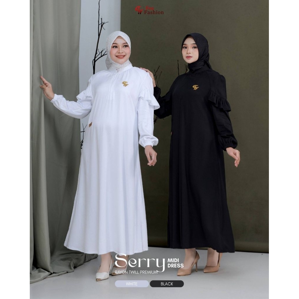 SERRY MIDI DREESS FEE FASHION, LEA MIDI DRESS FEE FASHION DRESS RAYON POLOS GAMIS POLOS RAYON