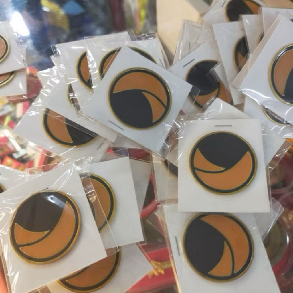 Pin Partai NASDEM Pin Bros Bross Lencana Aksesoris Logo Partai NASDEM Logam Bulat 3cm Peniti Magnet 