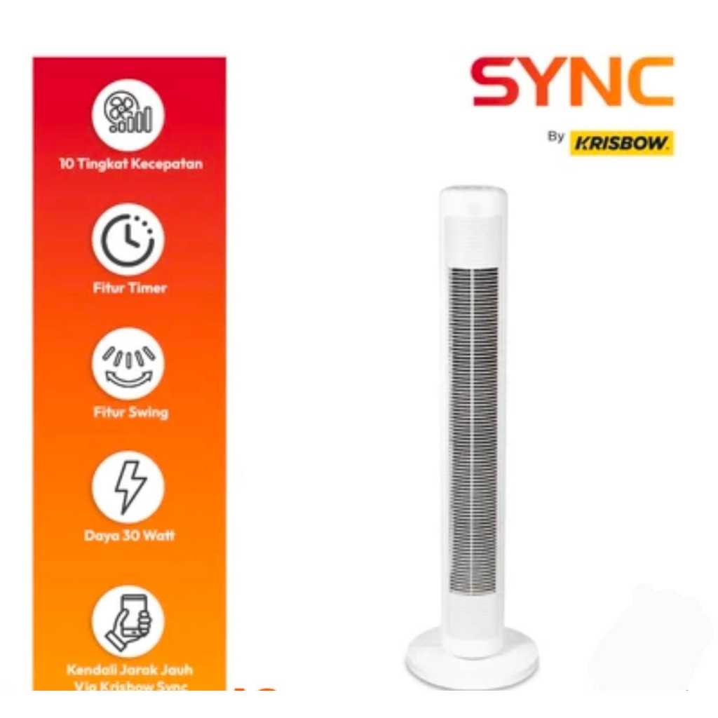 KRISBOW SYNC SMART KIPAS ANGIN BERDIRI WIFI DC MOTOR