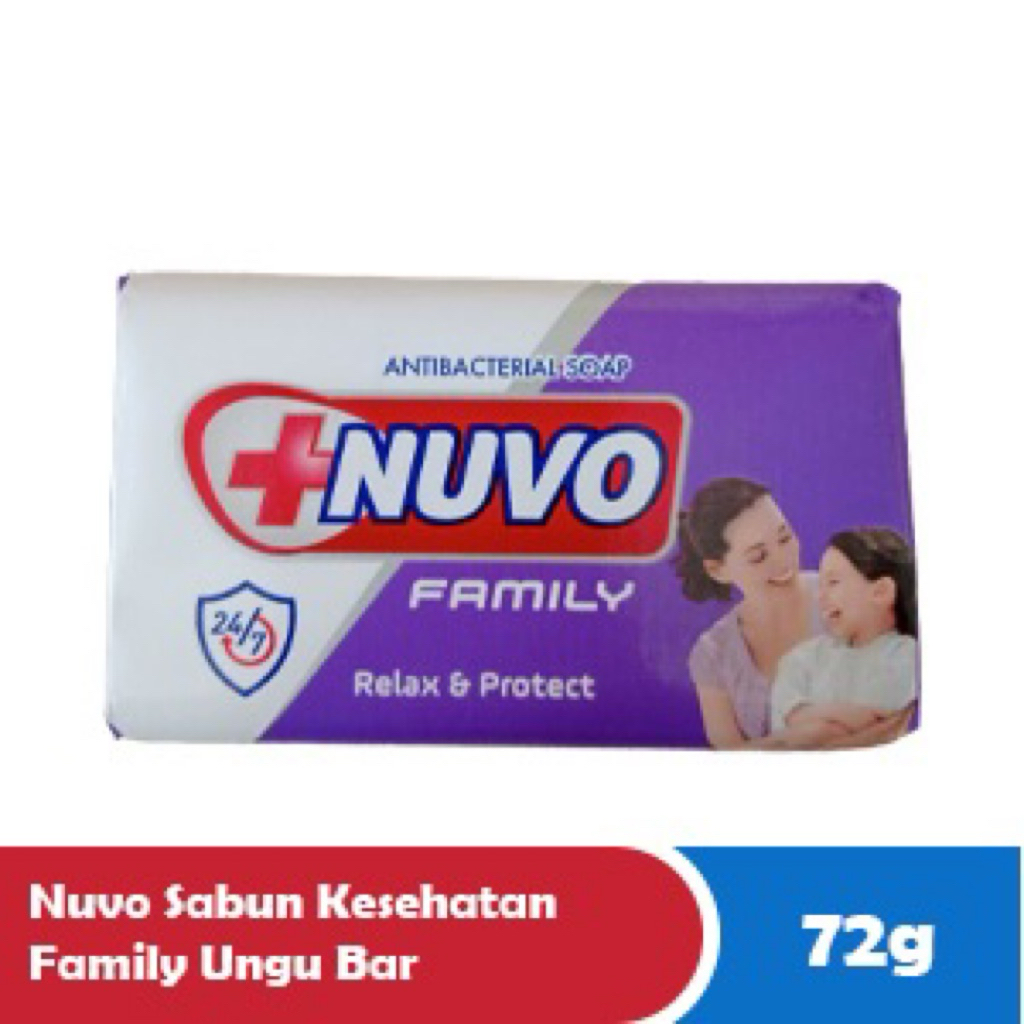 Nuvo Ungu 72g Sabun Batang Kesehatan Nuvo Family Relax Protect