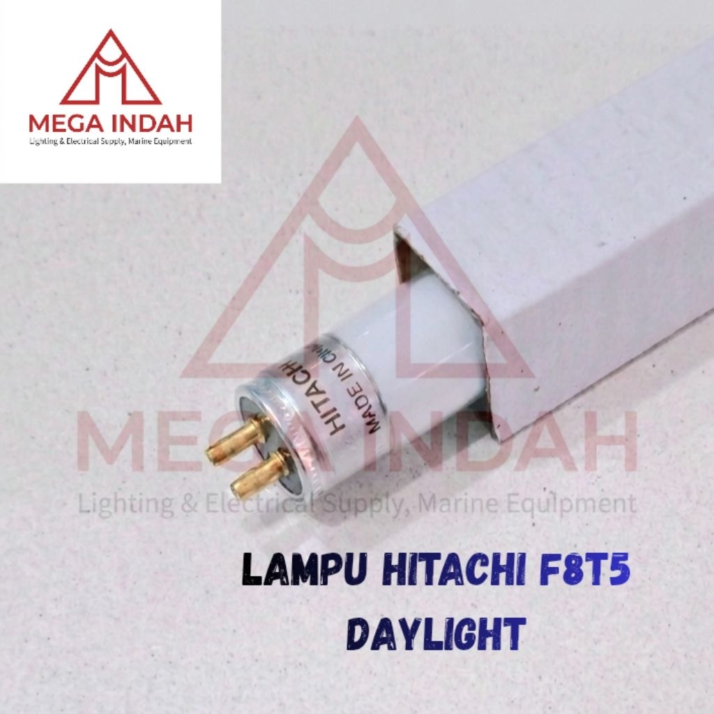 Lampu Neon TL T5 Hitachi 8 Watt F8T5/D Putih kwalitas setara Hitachi Japan
