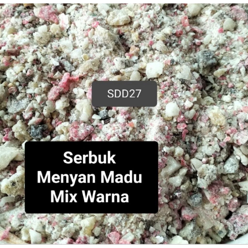Serbuk Menyan Madu Mix Warna/Mix Grade 500gram