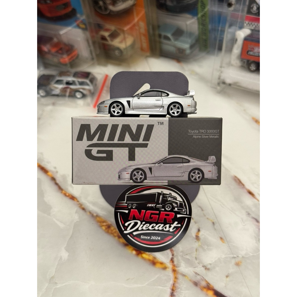 [RARE] Mini GT 200 Toyota TRD 3000GT Alpine Silver Metalic UNSEALED