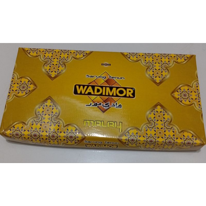Sarung WADIMOR motif hitam abu polos