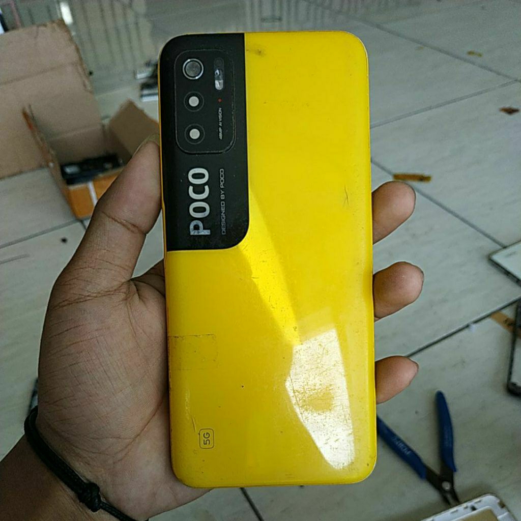 bazzel backdoor plus fingerprint bekas ori poco m3 pro