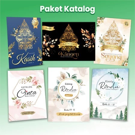 Katalog Undangan Blangko Pernikahan Paket Katalog