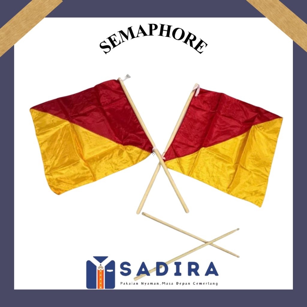 Tongkat Semaphore dan Bendera Semaphore, Bendera Pramuka