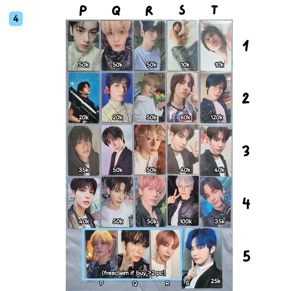 PC Official TXT Photocard Tomorrow by Together Soobin Yeonjun Beomgyu Taehyun Hueningkai Lucky Draw 