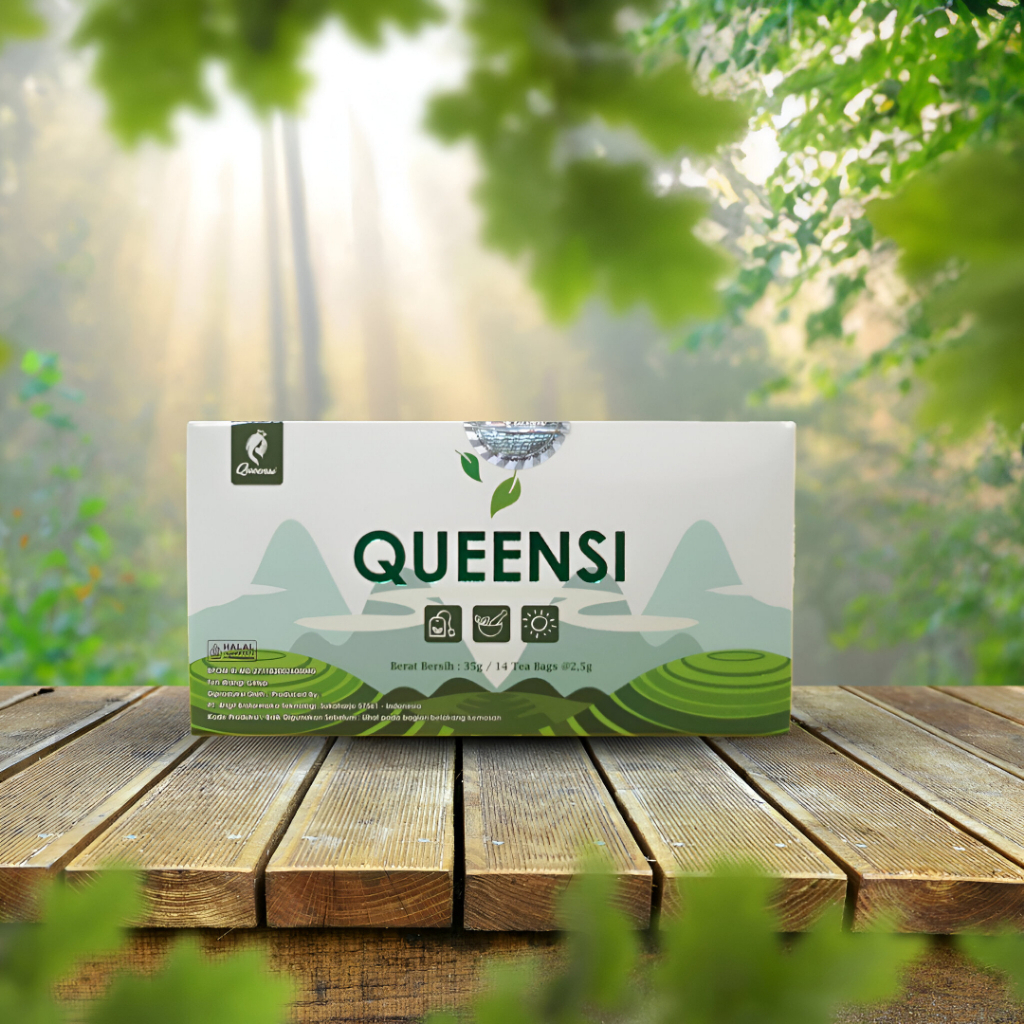 TEH QUEENSI TEH HERBAL COCOK UNTUK DIET DAN BAGUS UNTUK MENURUNKAN BERAT BADAN HALAL BPOM