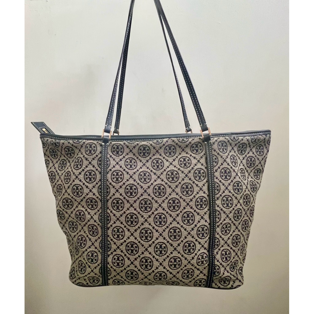 Tory burch zipper tote bag preloved