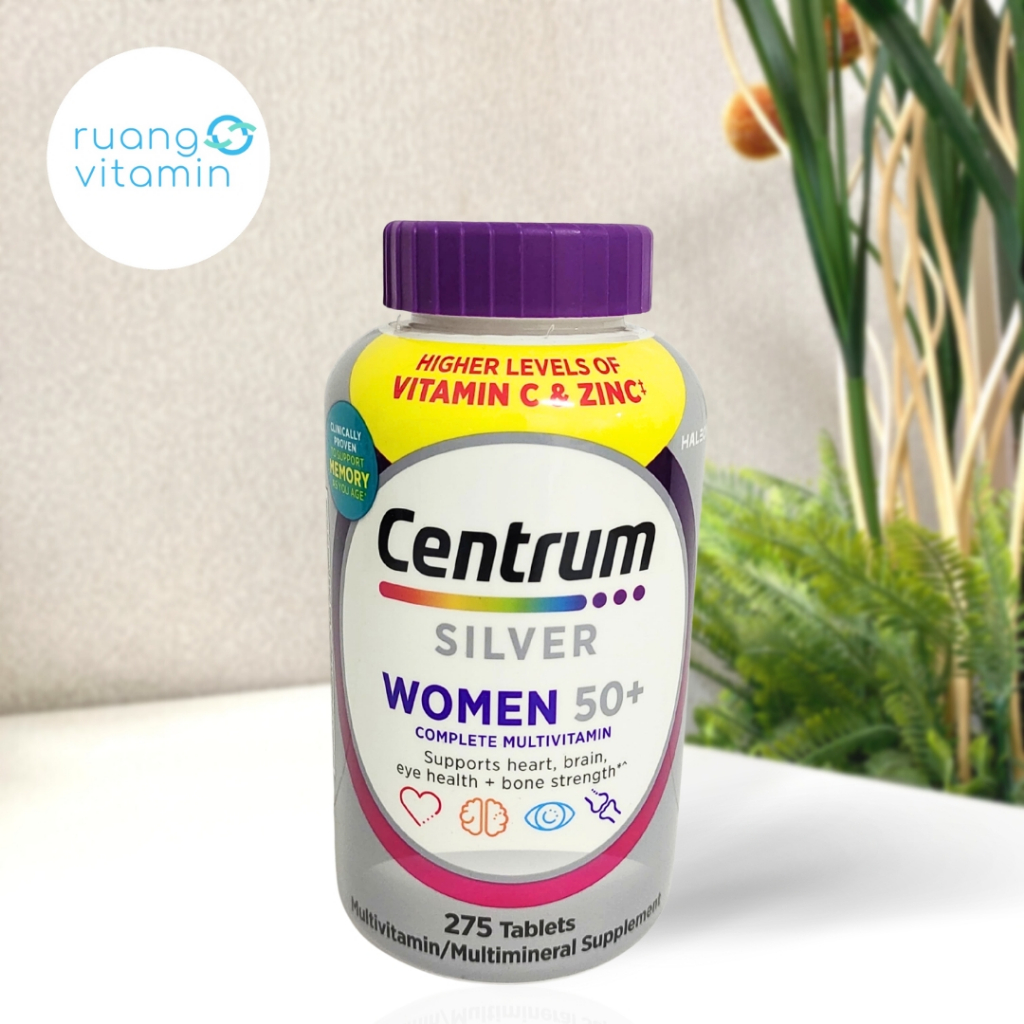 CENTRUM Silver Women 50+ MULTIVITAMIN/MULTIMINERAL (275 Tablets)