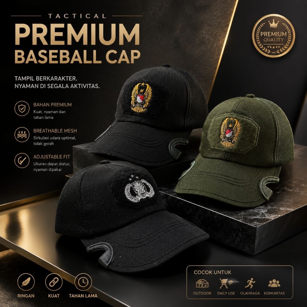 Topi TNI AD Topi Militer Topi Tactical Polri Topi Tactical TNI AD