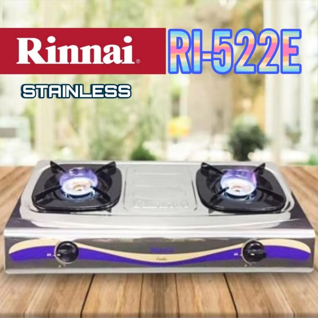 Kompor Gas 2 tungku Rinnai RI522E Kompor Rinnai RI-522E