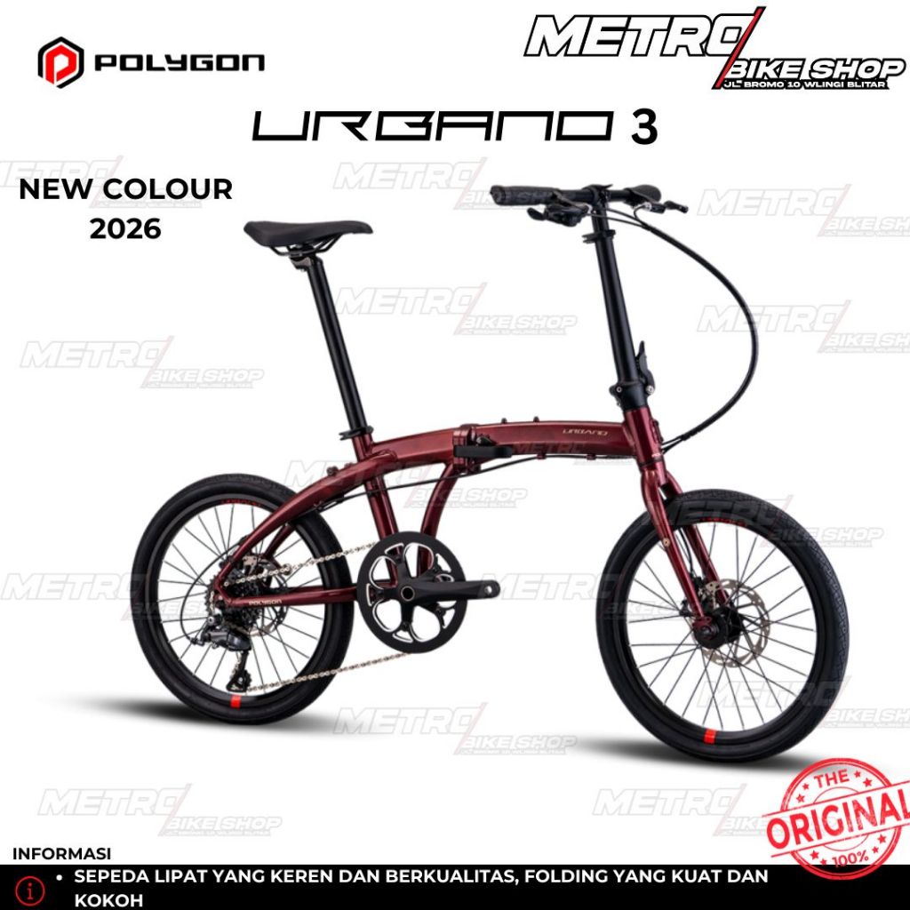 Sepeda Lipat Polygon Urbano 3 Folding bike Urbano Folding bike Polygon SELI terbaru 2026