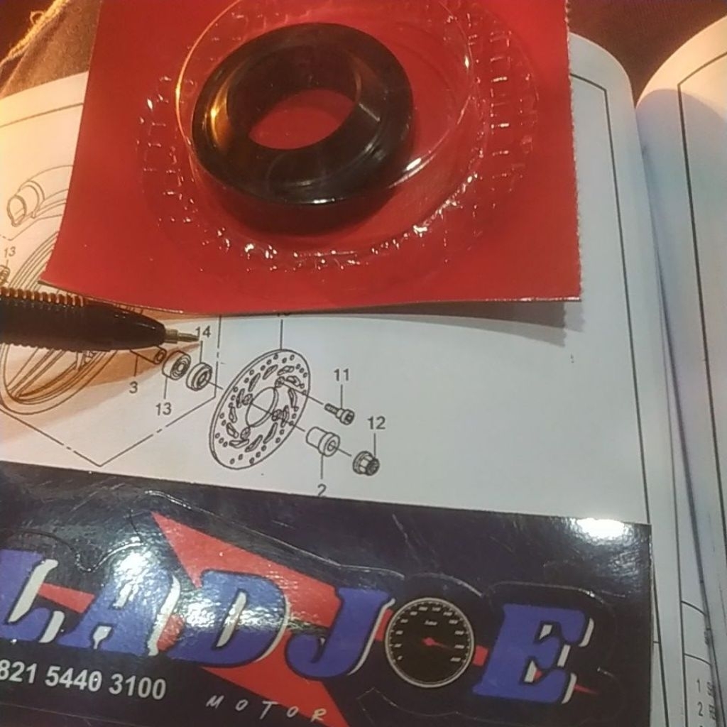 seal dust/roda depan/beat carbu/91251-kph-901/honda