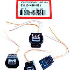 Socket Lampu Depan Vario 110 3 Pin 33110-K46-N21