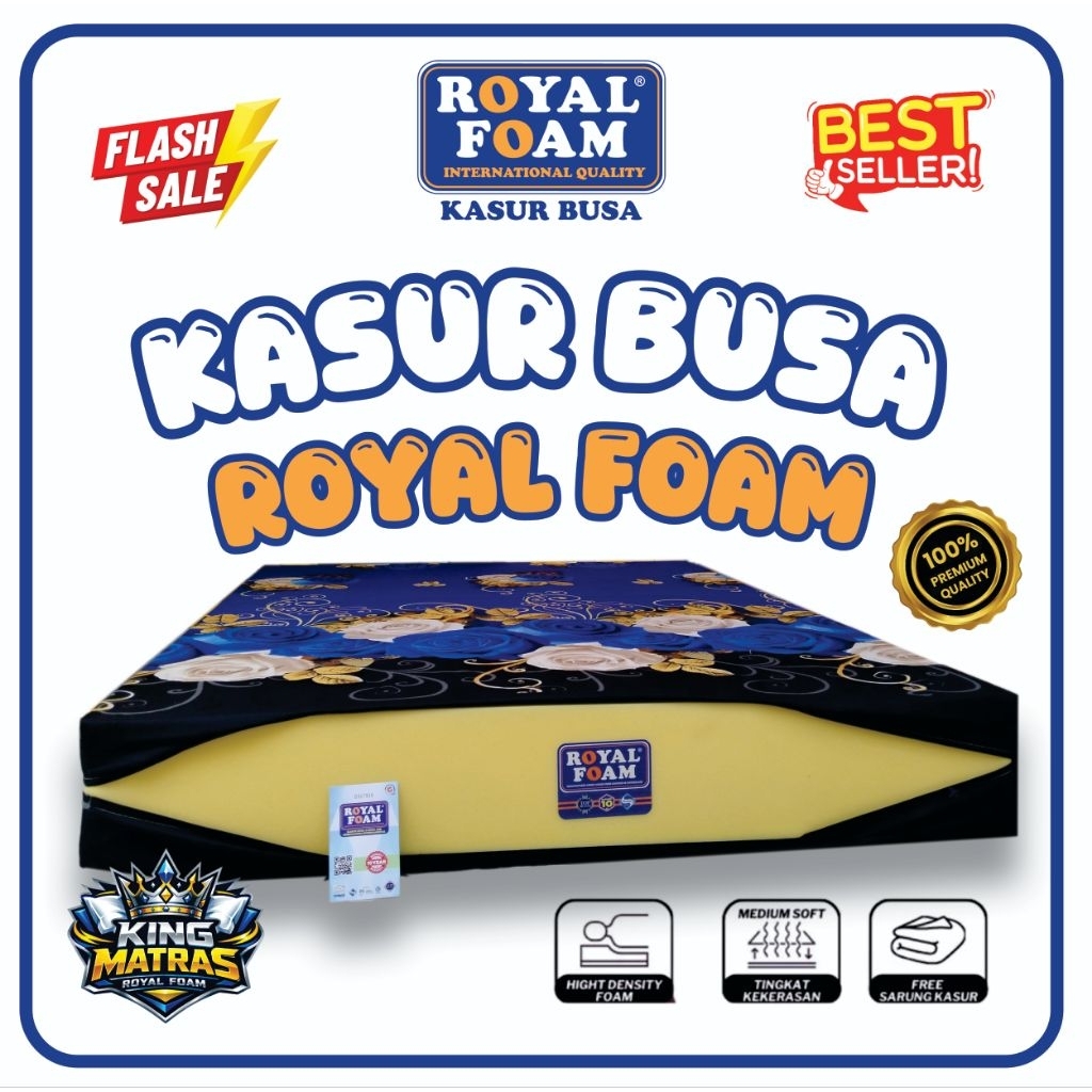 Kasur Busa Royal Foam D16 Semua Ukuran 90x200 120x200 140x200 160x200 180x200 200x200 Tebal 10 14 20
