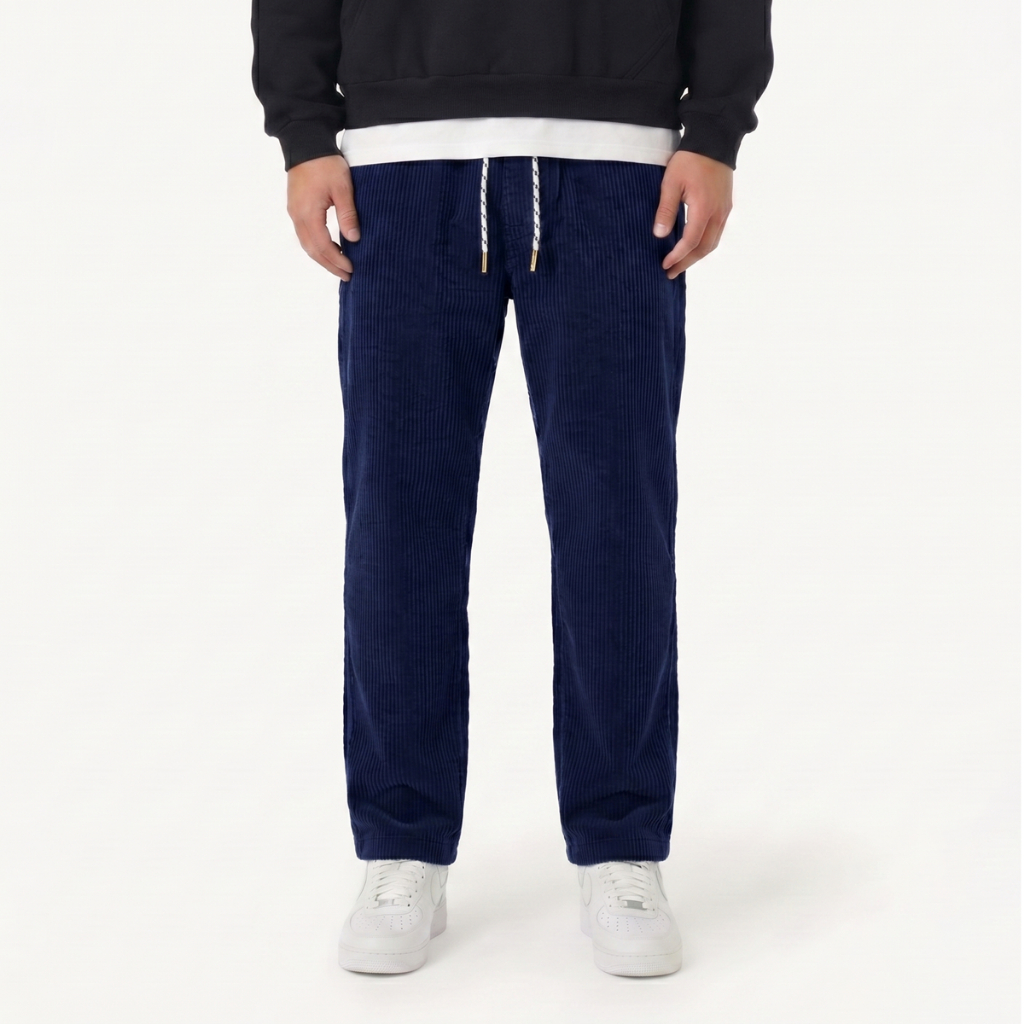 Sunnylands Regular Relaxs Pants Corduroy - Navy Blue