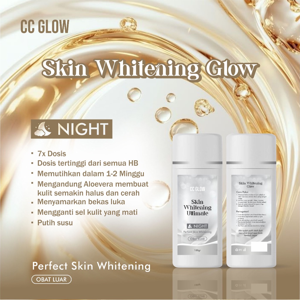 CC GLOW ULTIMATE HB NIGHT GLOW 7X DOSIS LOTION PEMUTIH SKIN WHITENING GLOW
