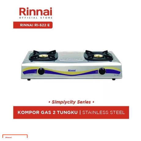 KOMPOR RINNAI 2 TUNGKU 522E