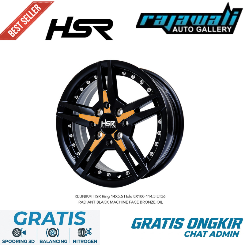 VELG RACING RING 14 BUAT SPRESSO STARLET KIJANG BRIO AVEGA KARIMUN DLL VELG KEUNIKAI RING 14 HSR