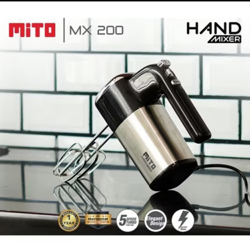 Hand Mixer MITO MX 200 Kecepatan Turbo