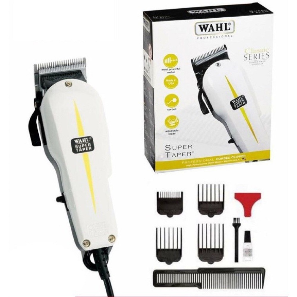 Cukur Rambut WAHL Super Taper 8466 Original - Clipper Listrik Profesional & Trimmer Jenggot