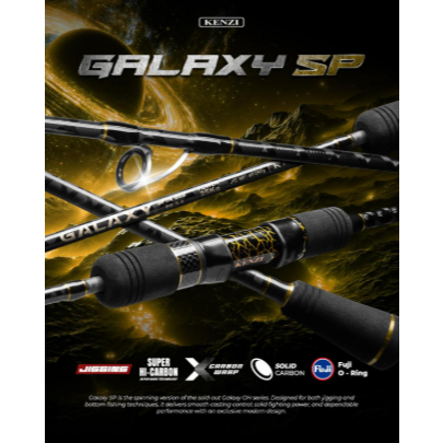 Joran Kenzi GALAXY SP602 Spinning - Full X-Warp Carbon Super Kuat Power s/d 25Kg Full Fuji O-Ring & 