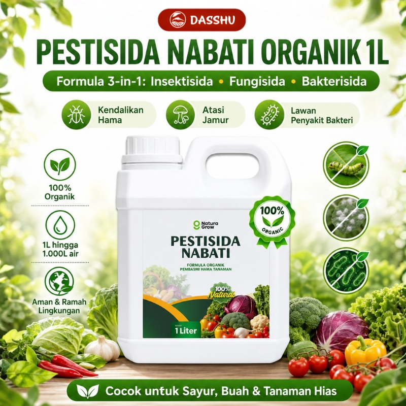 Pestisida Nabati 1 Liter Obat Hama Padi Cabe Sayuran Insektisida Fungisida Bakterisida