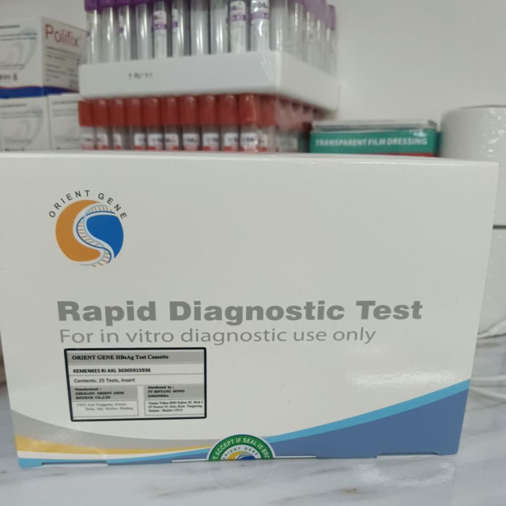 Hbsag strip ORIENT GENE HBsag strip isi 50 / Rapid Test HBsag strip ORIENT