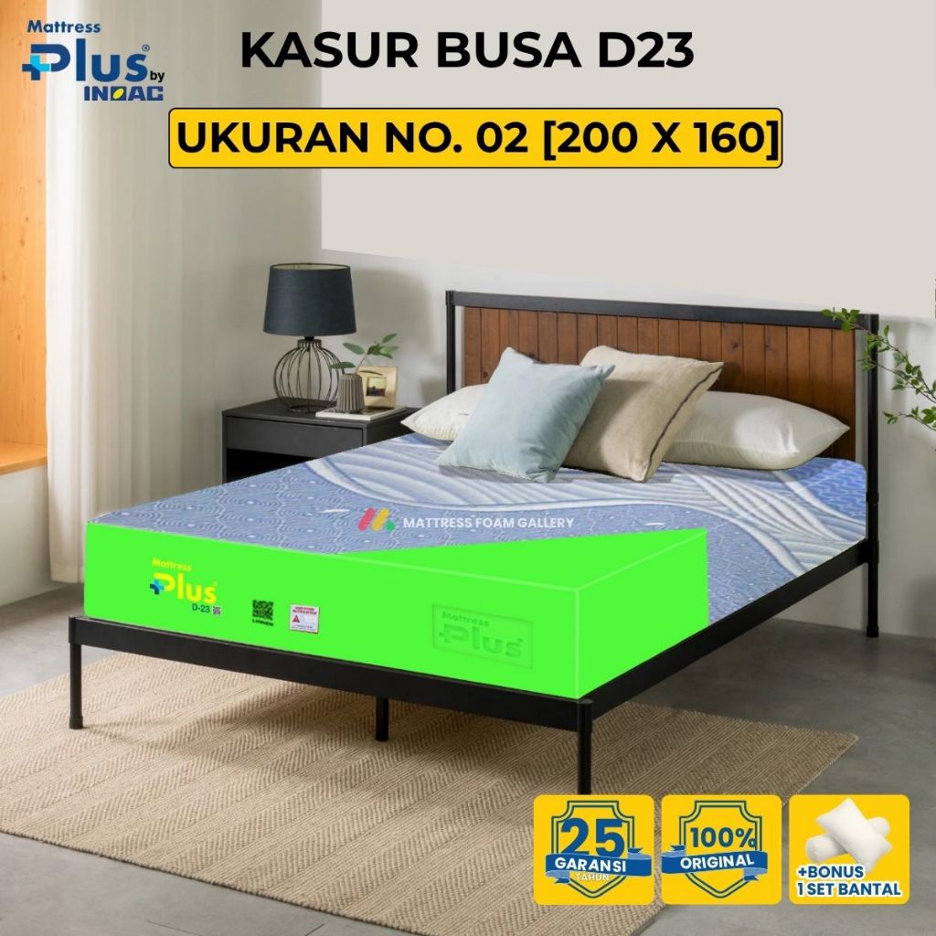 [200x160] Kasur Busa Mattress Plus by Inoac Original Density 23 Garansi 25 Tahun