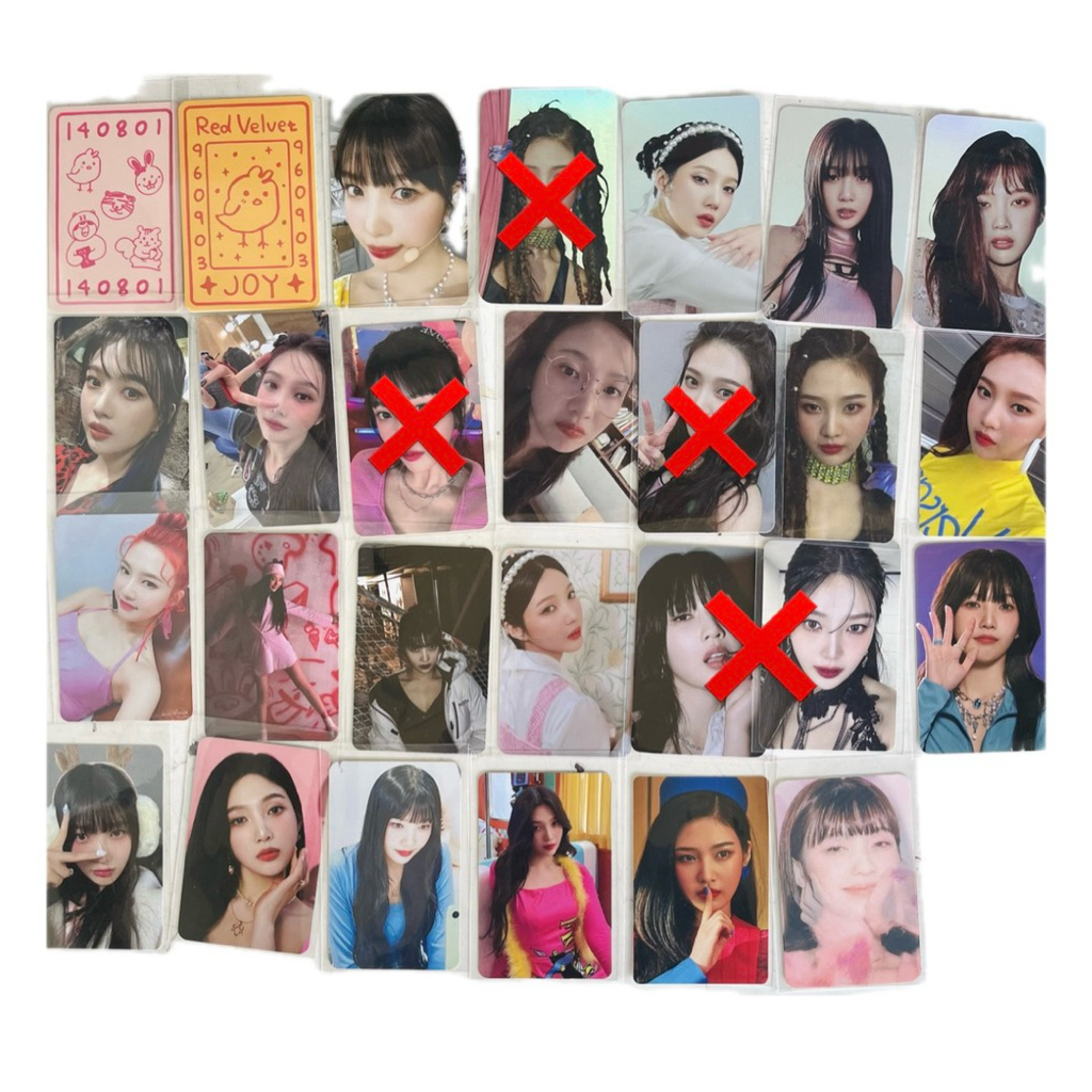 [TAKE ALL PHOTOCARD JOY RED VELVET ]pob appmus apple music chill kill ar tatto tc sg24 pink chrismas