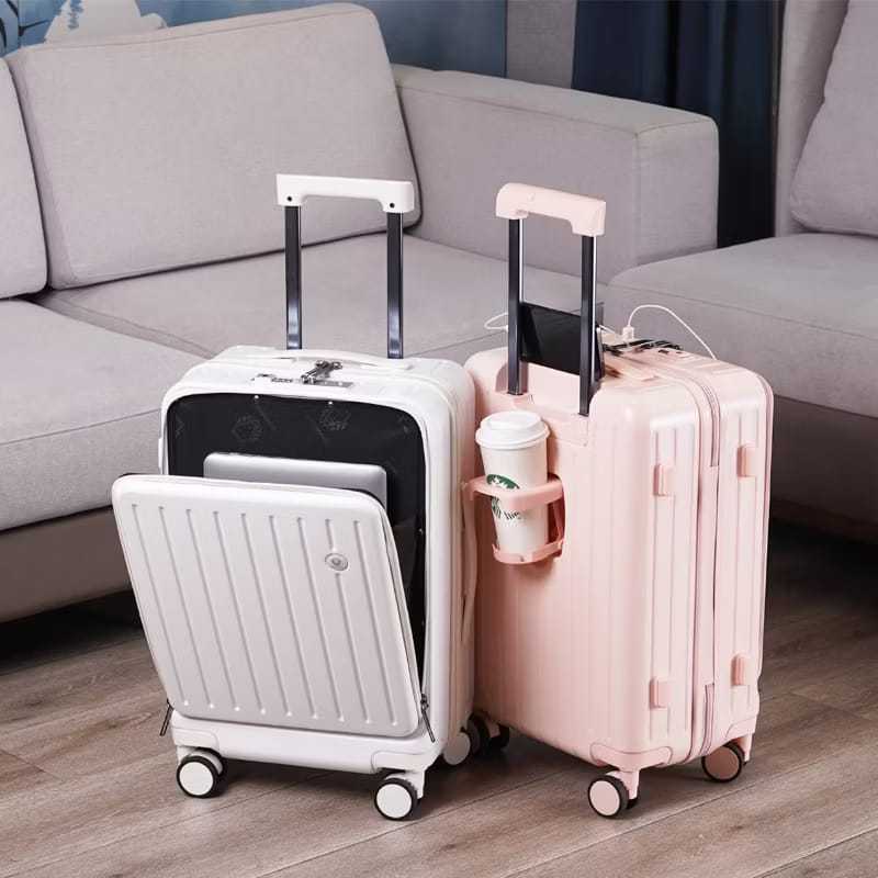 koper Roaming 20in 24in bukaan depan laptop koper cabin & bagasi bahan premium