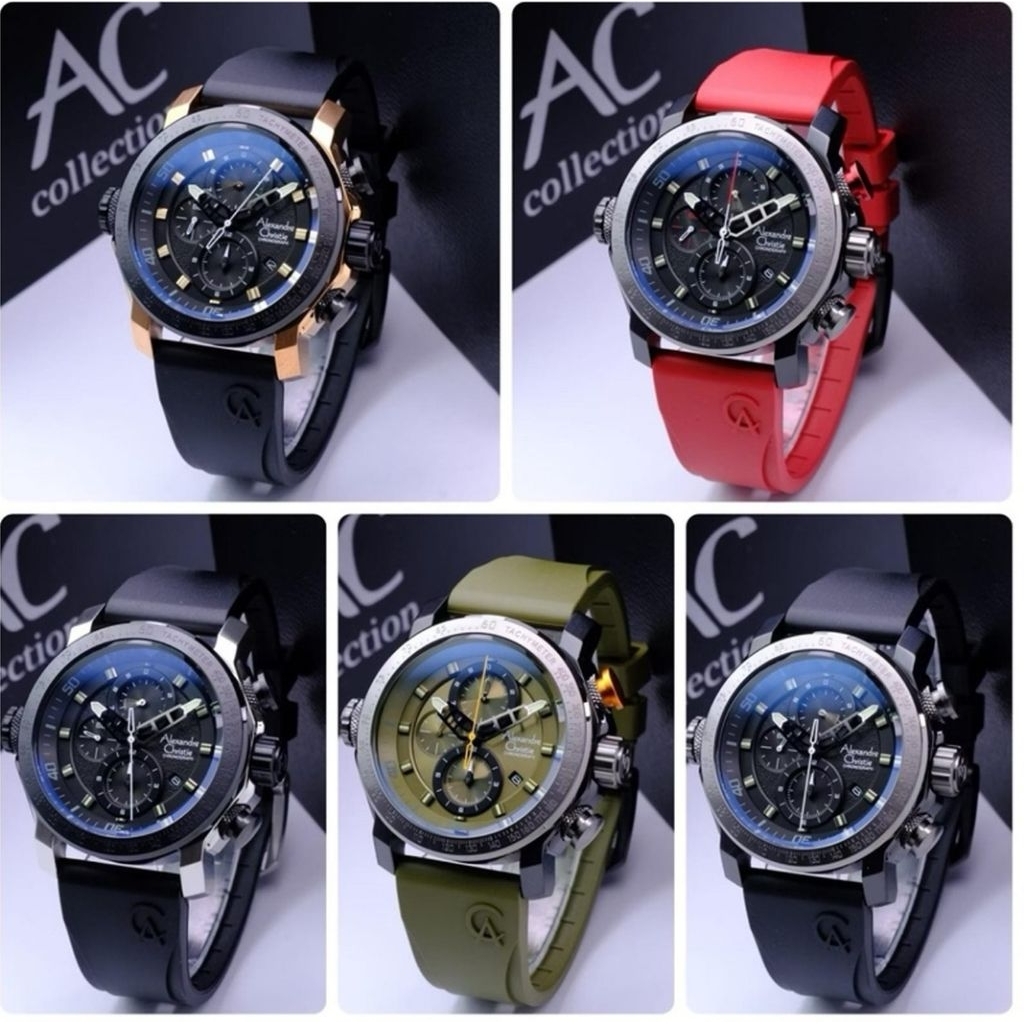 ALEXANDRE CHRISTIE AC6565 AC 6565 RUBBER BAND JAM PRIA ORGINAL